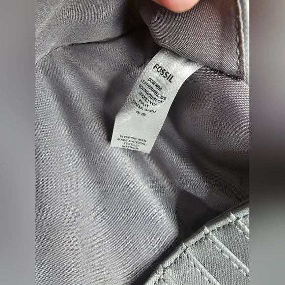 Fossil Lainie Blue Leather Clutch Wallet EUC - Picture 13 of 13